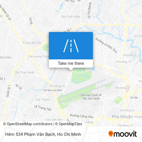 Hẻm 534 Phạm Văn Bạch map