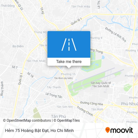 Hẻm 75 Hoàng Bật Đạt map