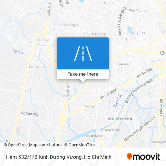 Hẻm 532/1/2 Kinh Dương Vương map