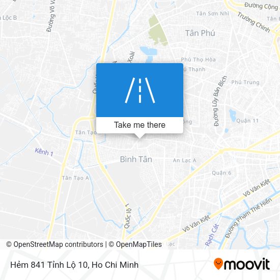 Hẻm 841 Tỉnh Lộ 10 map