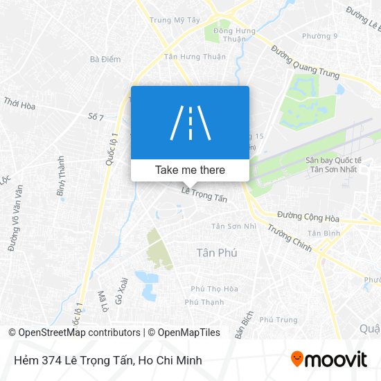 Hẻm 374 Lê Trọng Tấn map