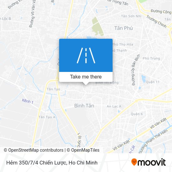 Hẻm 350/7/4 Chiến Lược map