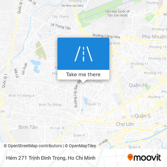 Hẻm 271 Trịnh Đình Trọng map