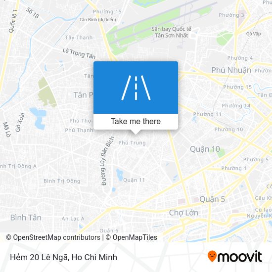 Hẻm 20 Lê Ngã map