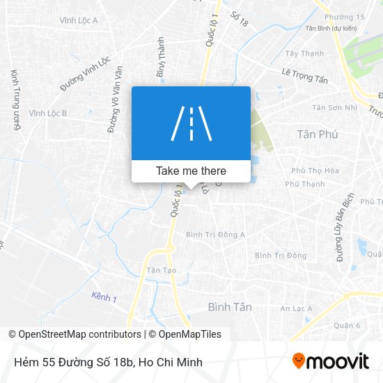 Hẻm 55 Đường Số 18b map