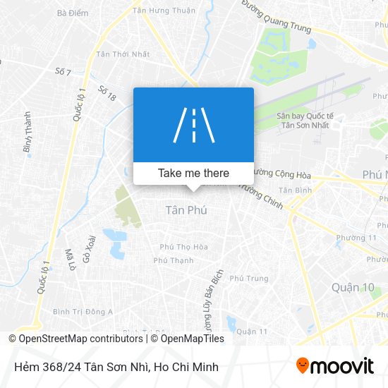 Hẻm 368/24 Tân Sơn Nhì map