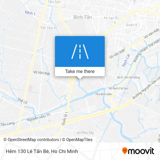 Hẻm 130 Lê Tấn Bê map