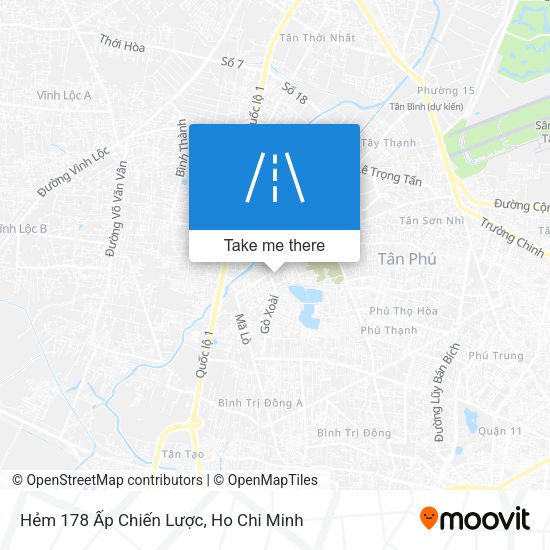 Hẻm 178 Ấp Chiến Lược map