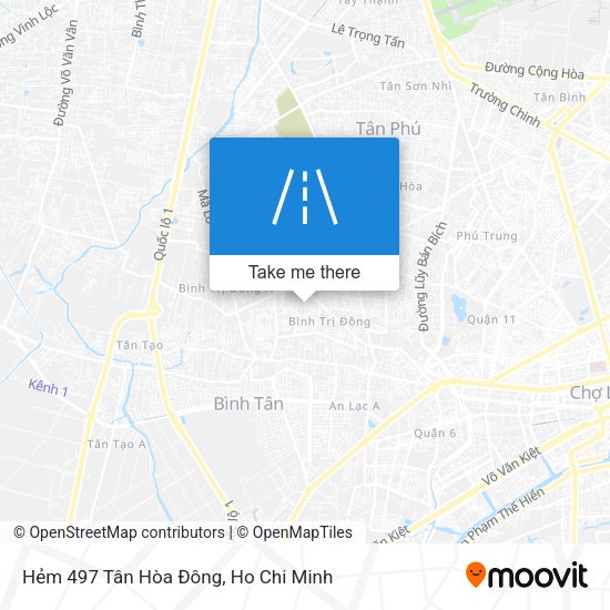 Hẻm 497 Tân Hòa Đông map