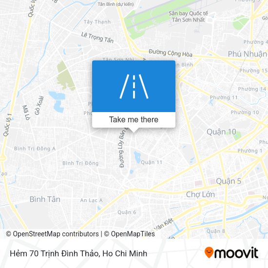 Hẻm 70 Trịnh Đình Thảo map