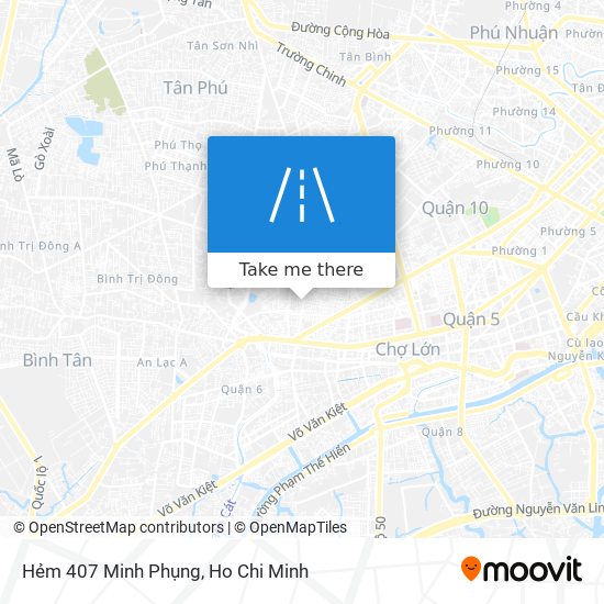 Hẻm 407 Minh Phụng map