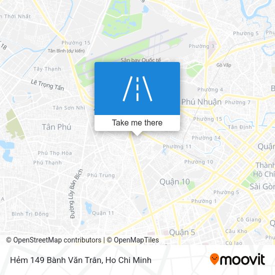 Hẻm 149 Bành Văn Trân map