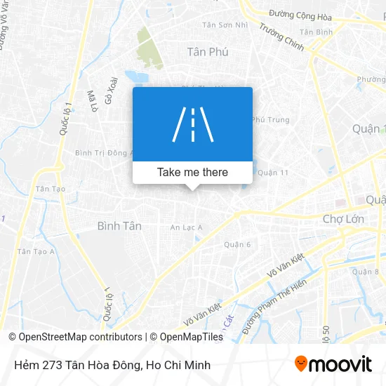 Hẻm 273 Tân Hòa Đông map