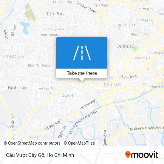 Cầu Vượt Cây Gõ map