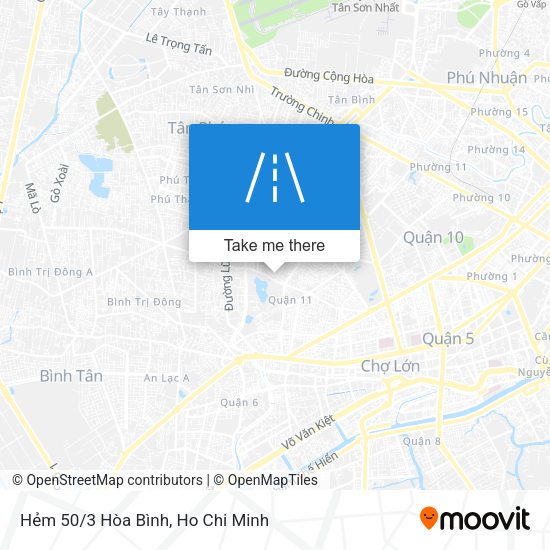 Hẻm 50/3 Hòa Bình map