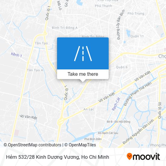 Hẻm 532/28 Kinh Dương Vương map