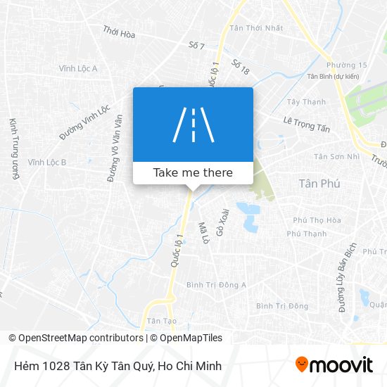 Hẻm 1028 Tân Kỳ Tân Quý map