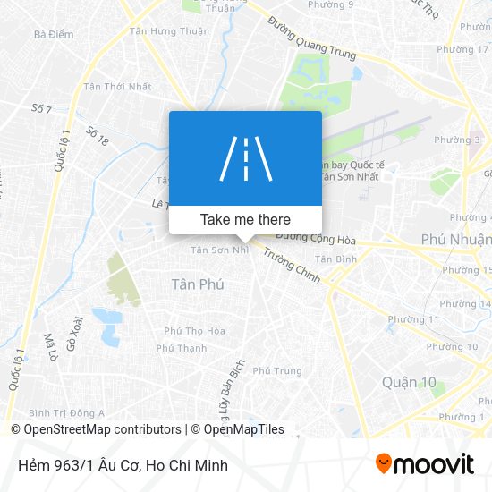 Hẻm 963/1 Âu Cơ map