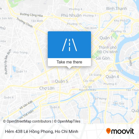 Hẻm 438 Lê Hồng Phong map
