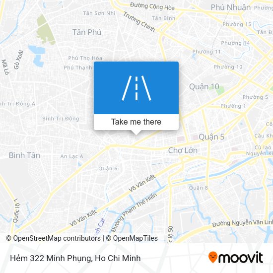 Hẻm 322 Minh Phụng map