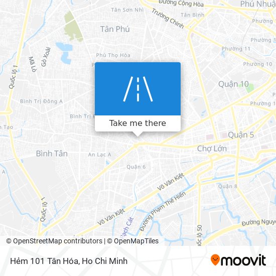 Hẻm 101 Tân Hóa map