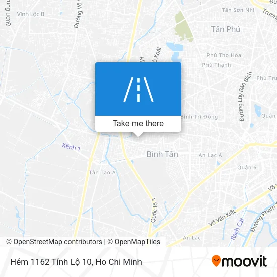 Hẻm 1162 Tỉnh Lộ 10 map