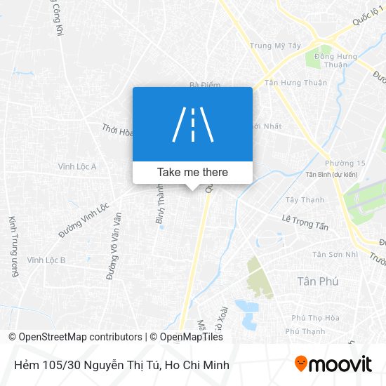 Hẻm 105/30 Nguyễn Thị Tú map