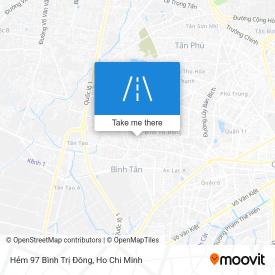 Hẻm 97 Bình Trị Đông map