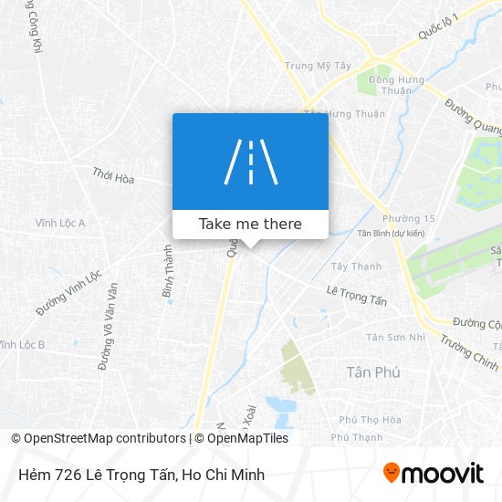 Hẻm 726 Lê Trọng Tấn map