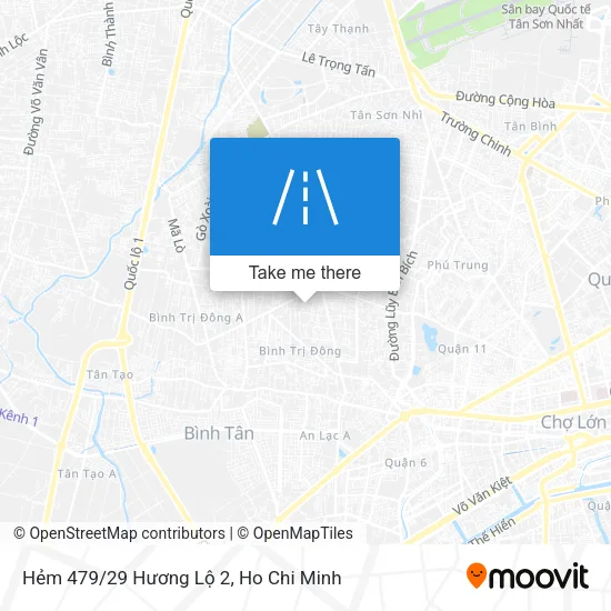 Hẻm 479/29 Hương Lộ 2 map