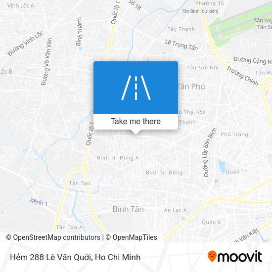Hẻm 288 Lê Văn Quới map
