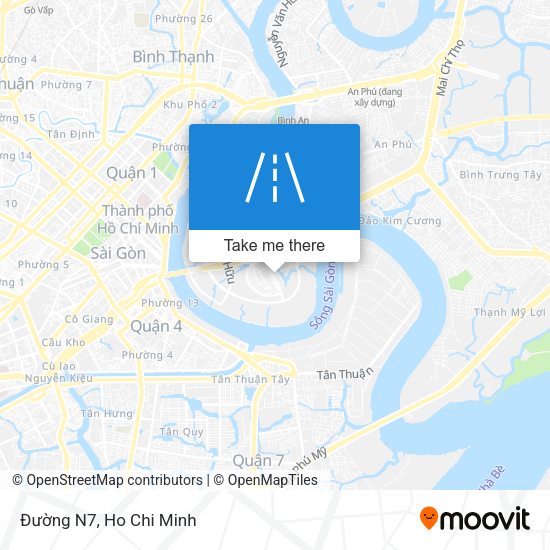 Đường N7 map