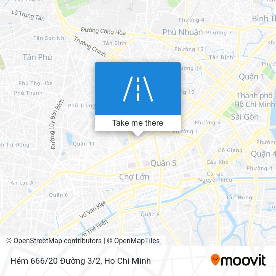 Hẻm 666/20 Đường 3/2 map