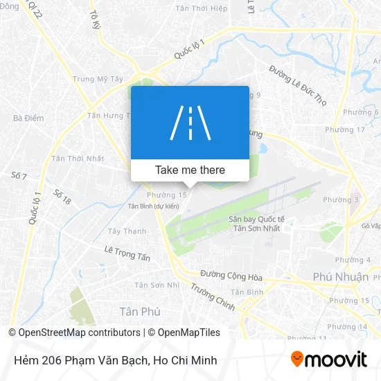 Hẻm 206 Phạm Văn Bạch map