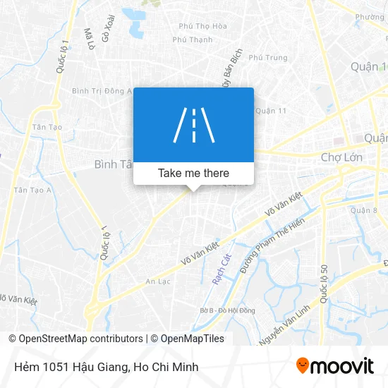 Hẻm 1051 Hậu Giang map