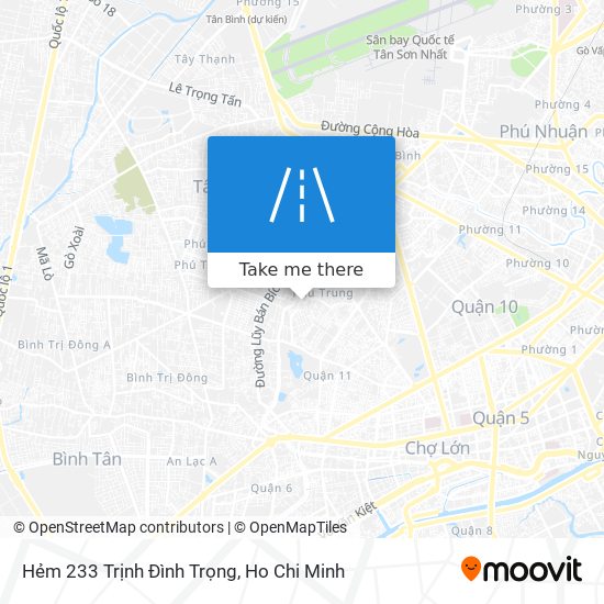 Hẻm 233 Trịnh Đình Trọng map