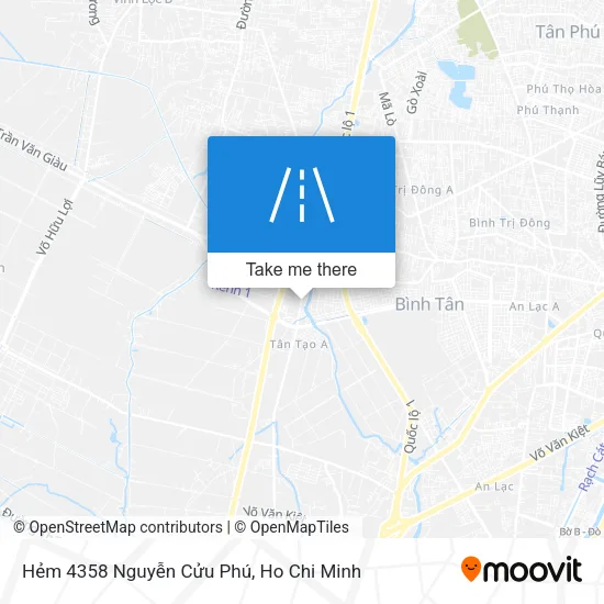 Hẻm 4358 Nguyễn Cửu Phú map