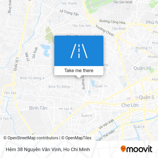 Hẻm 38 Nguyễn Văn Vịnh map