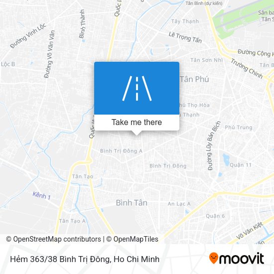 Hẻm 363/38 Bình Trị Đông map