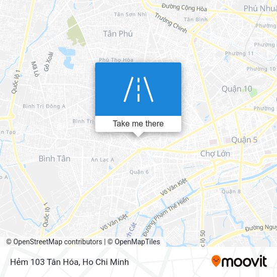 Hẻm 103 Tân Hóa map