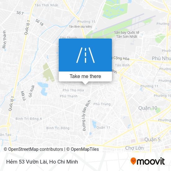 Hẻm 53 Vườn Lài map