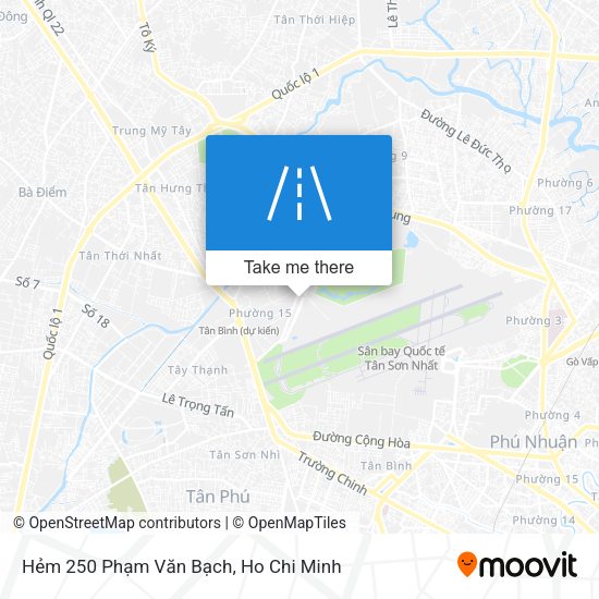 Hẻm 250 Phạm Văn Bạch map
