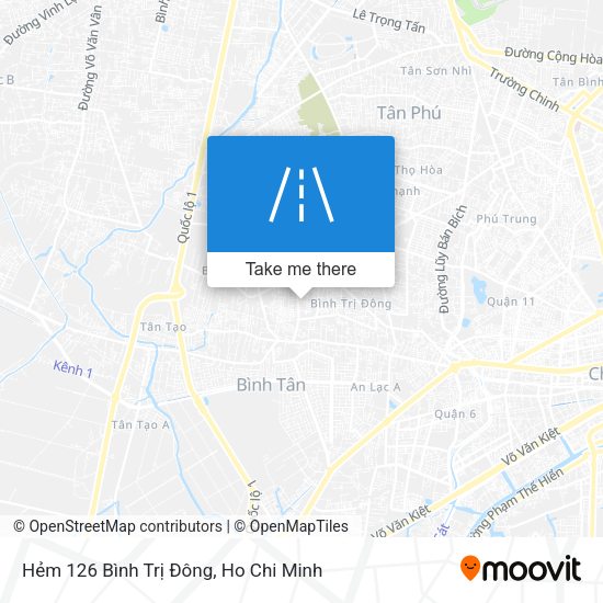 Hẻm 126 Bình Trị Đông map