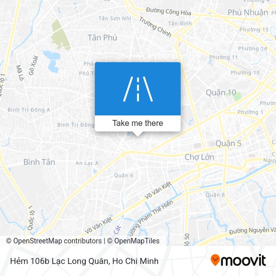 Hẻm 106b Lạc Long Quân map