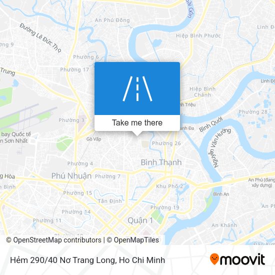 Hẻm 290/40 Nơ Trang Long map