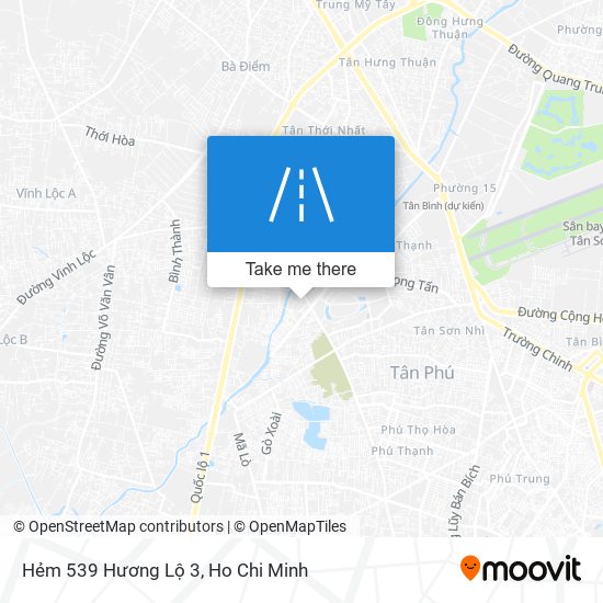 Hẻm 539 Hương Lộ 3 map