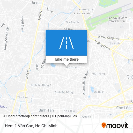 Hẻm 1 Văn Cao map