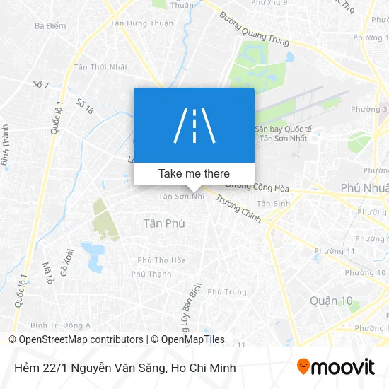 Hẻm 22/1 Nguyễn Văn Săng map