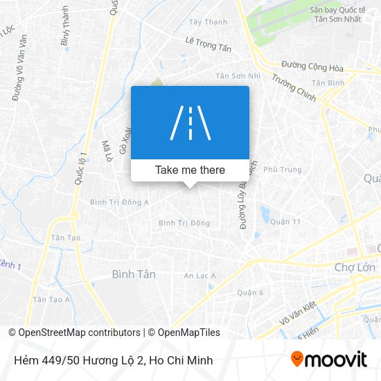 Hẻm 449/50 Hương Lộ 2 map