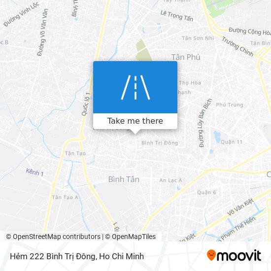 Hẻm 222 Bình Trị Đông map